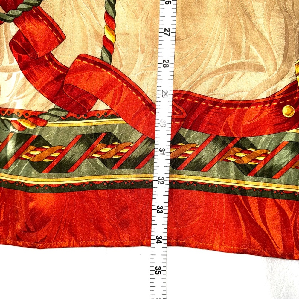 NEW! DOLCE & GABBANA Large Square Equestrian Scarf GORGEOUS - Picture 9 of 13